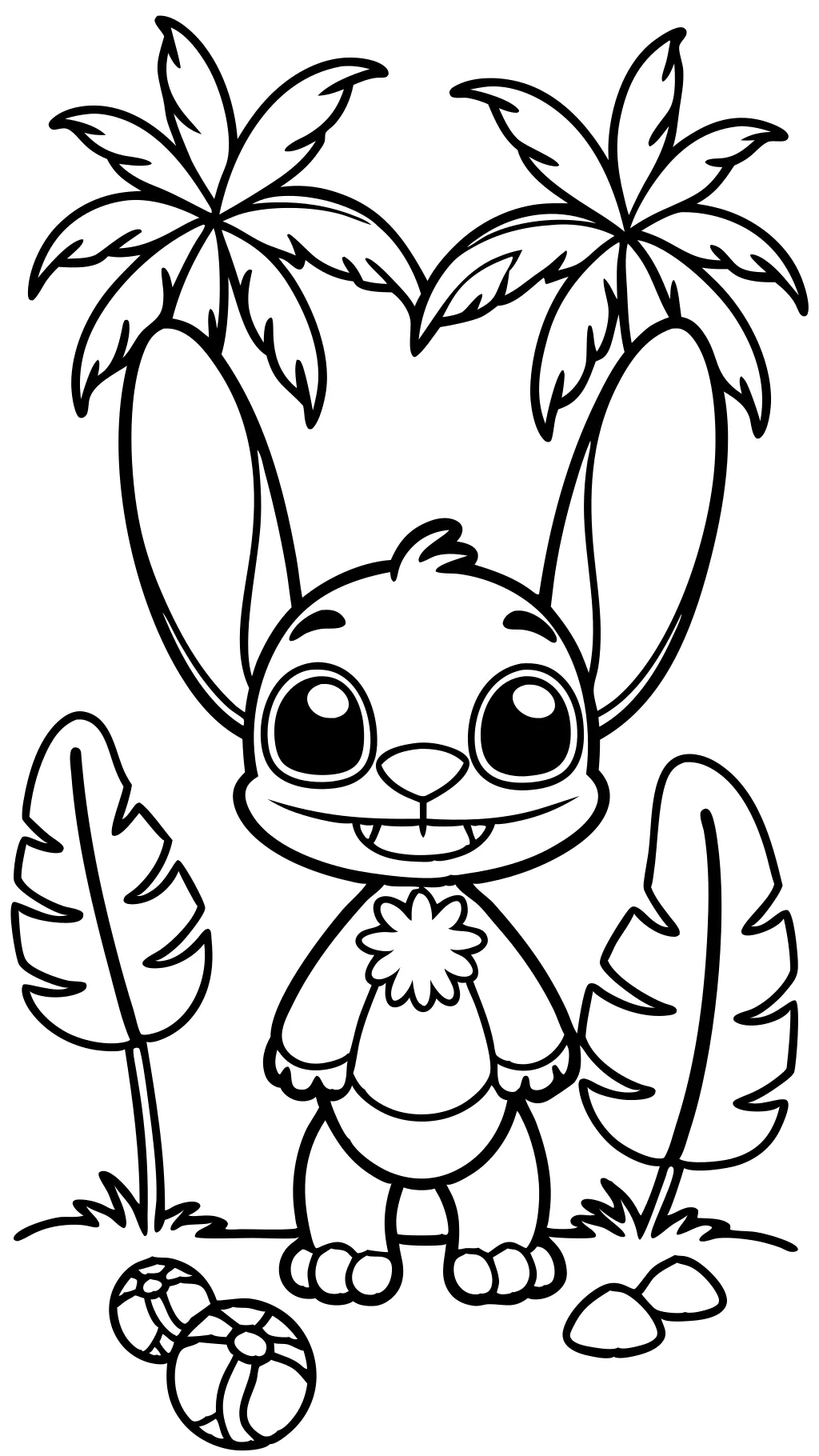 stitch coloring pages cute